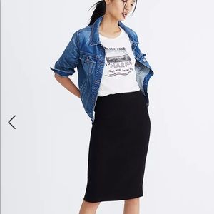 Madewell Ribbed Pencil Skirt Size Small